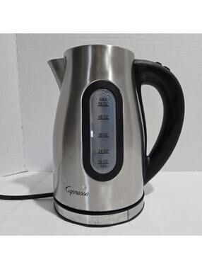 Capresso H2O Pro Water Kettle 56 oz Matte Metal Model 276